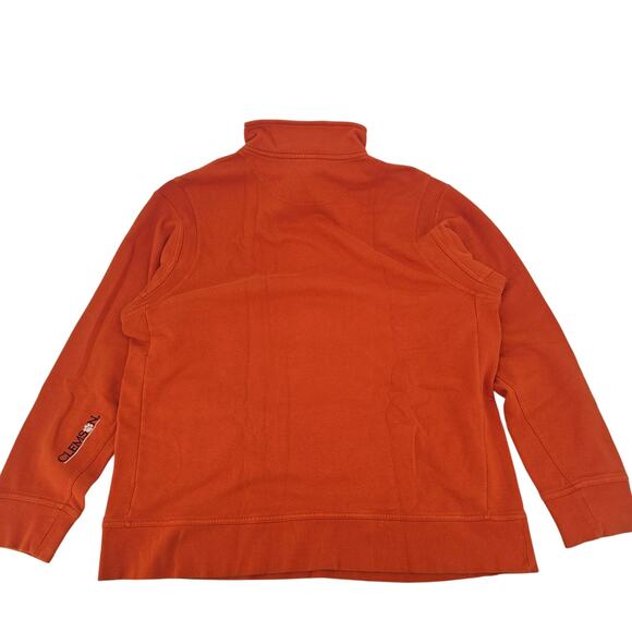 VintageY2K Nike Clemson Tigers Coach Orange Quarter Zip Sweatshirt Men's XL 3264 - Picture 2 of 12